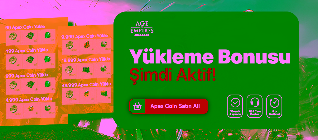 Yükleme Bonusu Aktif!